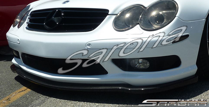 Custom Mercedes SL  Convertible Front Add-on Lip (2003 - 2006) - $550.00 (Part #MB-031-FA)